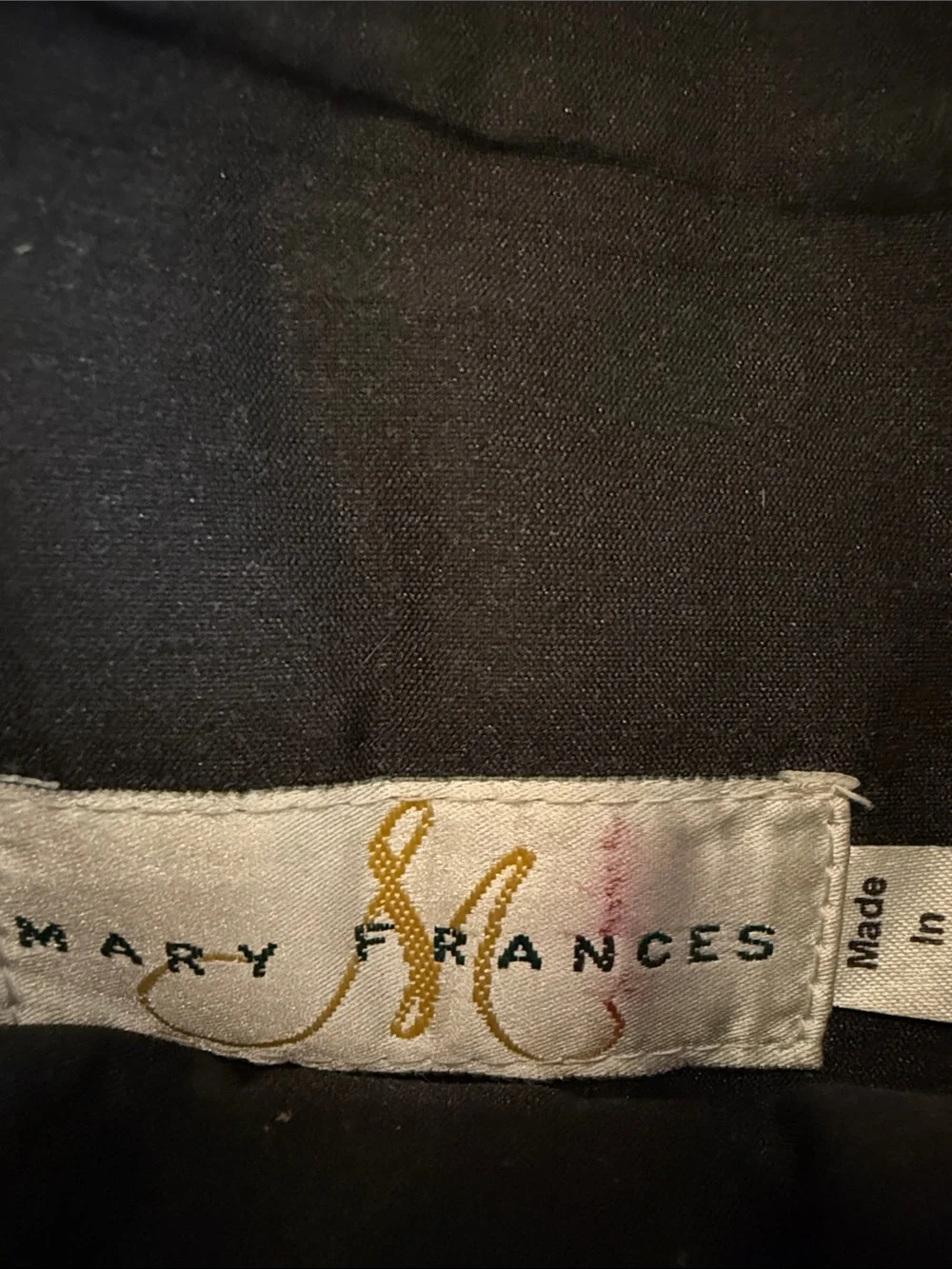 Mary Frances Beautiful Black Beaded Fleur-de-Lis Crossbody Bag